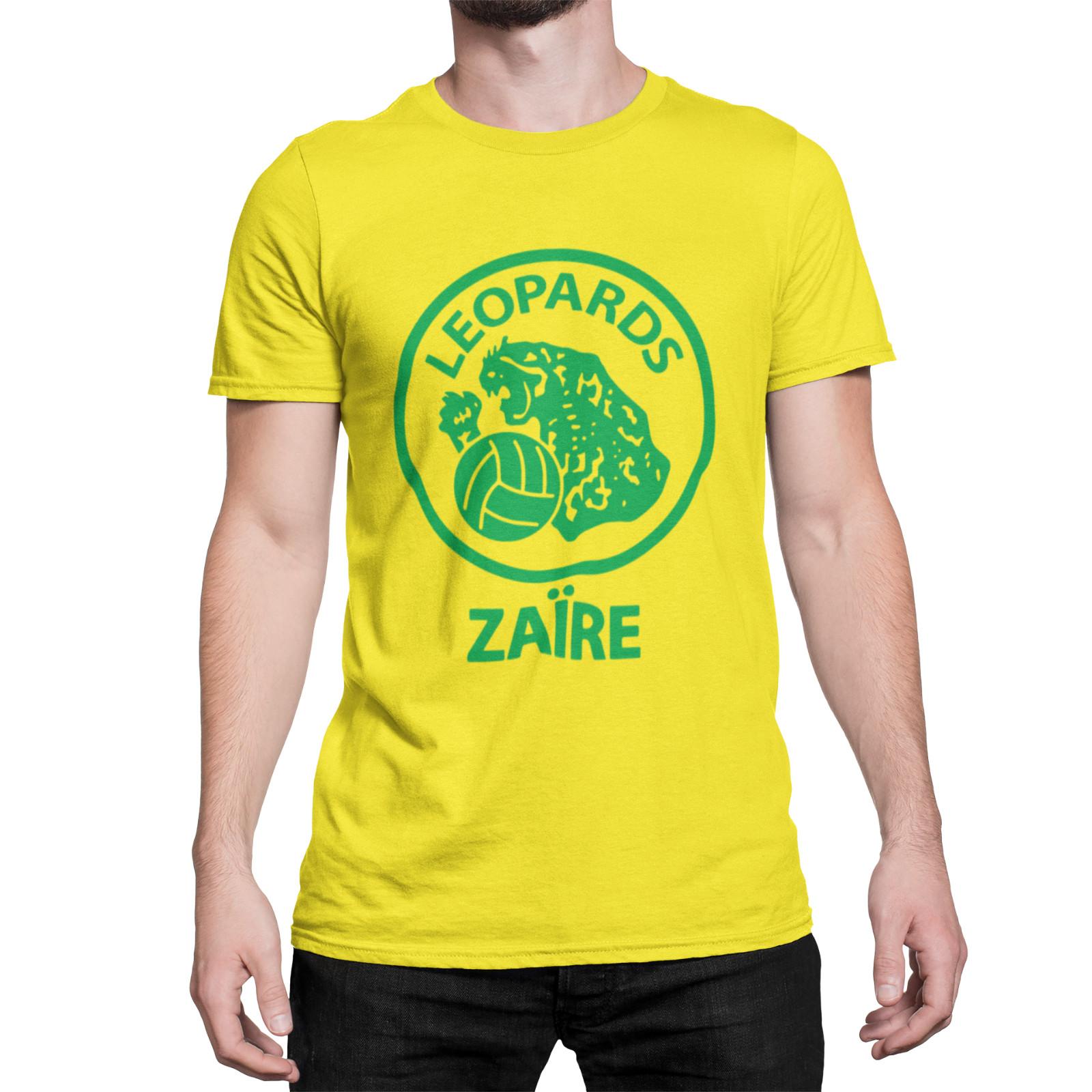 ZAIRE LEOPARDS Футбол Мужская Футболка Мужские Женские Футболки Топ Чемпионат Мира 1974 Легенды Африки 70-х 3XL