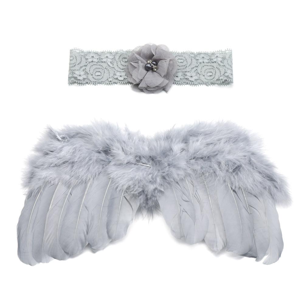 New Kids Dress Girls Headwear Baby Clothing Angel Wing Baby Photo Props Costumes For Infants Newborn Photography Accessories