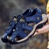 Fashion 2024 Genuine Leather Men Shoes Summer New Large Size Men's Sandals Men Sandals Fashion Sandals Slippers Big Size 38-47
