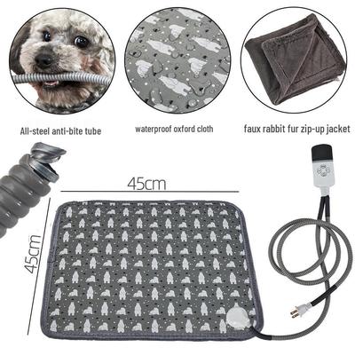 Wasserdichte & Bissfeste Heizmatte mit Konstanter Temperatur für Hunde & Katzen