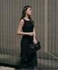 Lamerei Boat Neck Sleeveless Dress[Lmbfsu25Dr5808]-Black