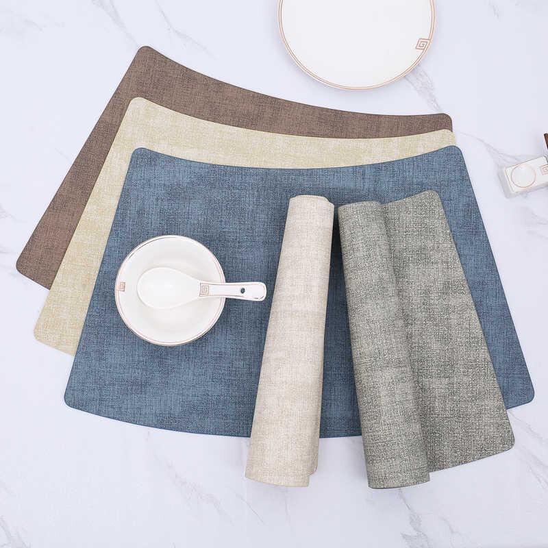 NHZHIW Round Leather Placemat