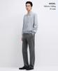 Musinsa Standard Semi-Wide Hidden Elastic Waist Slacks [Melange Gray]