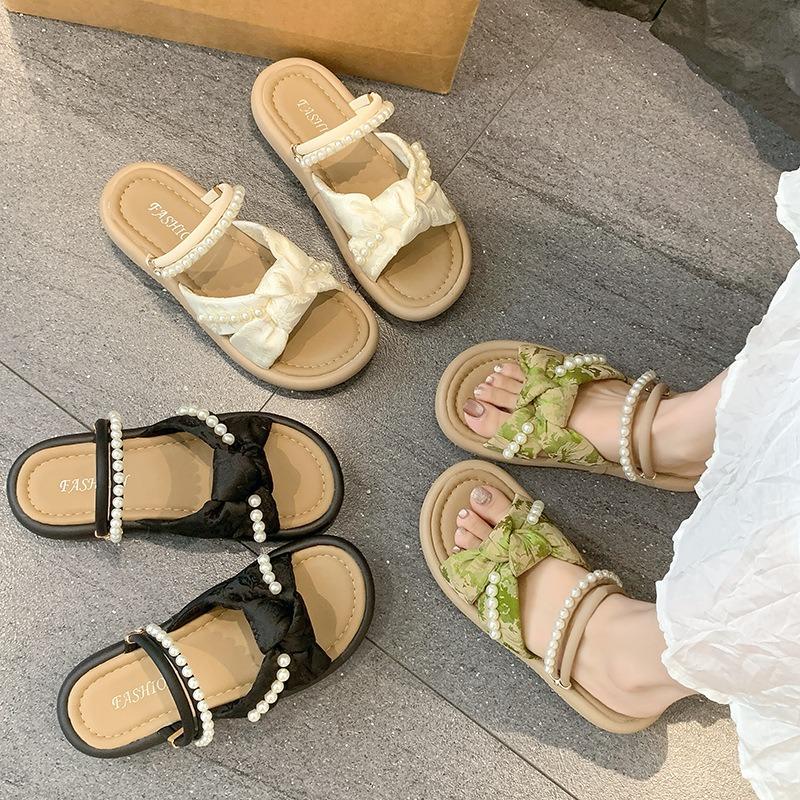 Muffin sole sandals women's summer new platform fashion versatile with skirts two wear beach shoes