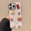 Cartoon Kt Cat Plaid Bow Star Mobile Phone Case For Iphone17Promax Transparent Apple 15 Glitter