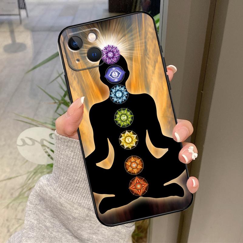 Mandala Chakra Yoga Case For iPhone 17 Pro Max 15 14 13 12 11 16 Pro Max Plus 12 13 Mini 16e 17 Air Back Cover