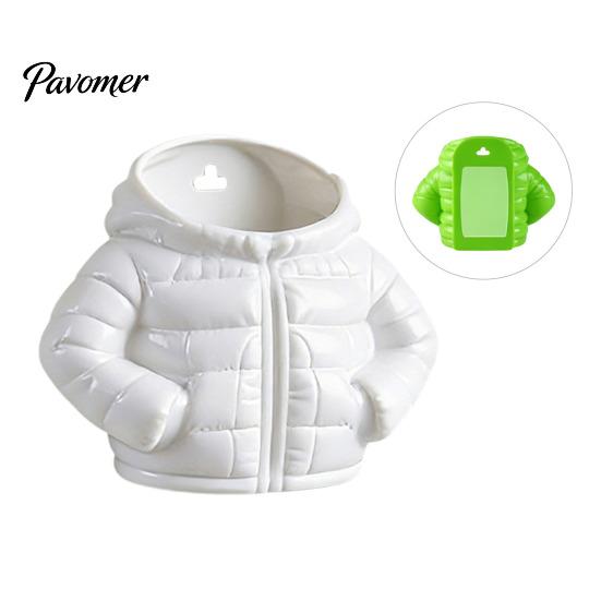 Stationery Holder Magnetic Puffer Jacket Pen Holder, Cute Desk Organizer for Office, Pencil Cup Novelty Pens Pencils Markers Small Item Storage Office