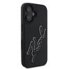 Karl Lagerfeld KLHCP16S3DRKSDLK iPhone 16 6.1" black/black hardcase 3D Rubber Signature
