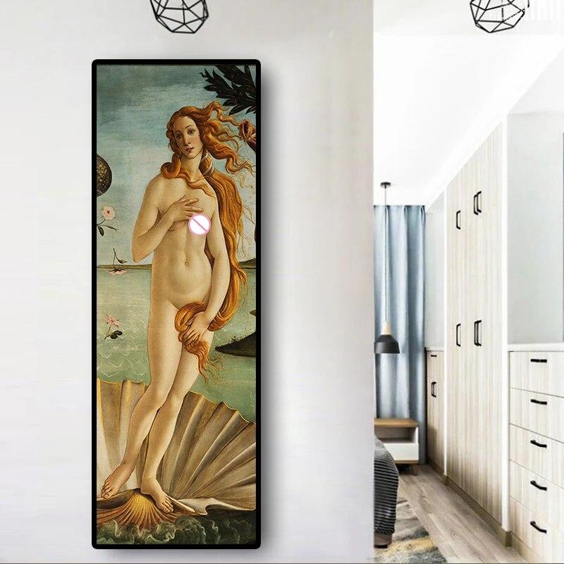 The Birth Of Venus by Sandro Bottice Portrait Canvas Art Famous Painting Vintga Posters and Prints Wall Picture for Living Room No Frame