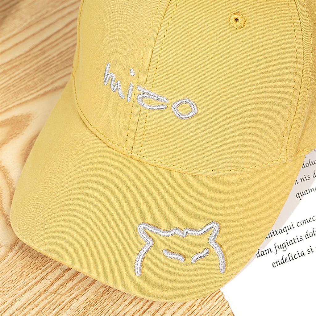 Tongue Duck Blocking UV Protection Sun Women For Hat Baseball Stitching Embroidered Cat Ricygvm Hats Cute Letter Peaked Cap Unisex Solid Color