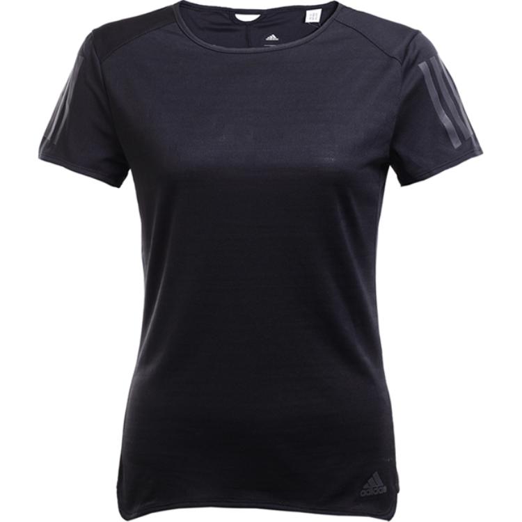 Adidas Regular Series Running Crew Neck Short Sleeve T-Shirt Women T-Shirts Black BP7463