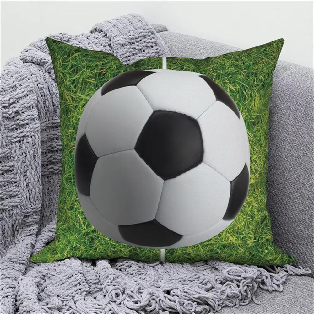 Football Print Pillowcase Home Decor Cushion Cover Sofa Car Throw Pillow Sham Decorative Case Unisex Room Accent
