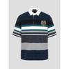 Binpolmen Heritage Club Rugby Collared T-Shirt Ash