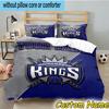 3pcs Custom Name Sacramento Basketball Logo Bedding Set Includes 1 Duvet Cover & 2 Pillowcases for All Seasons Dormitory Home Decor Christmas gifts