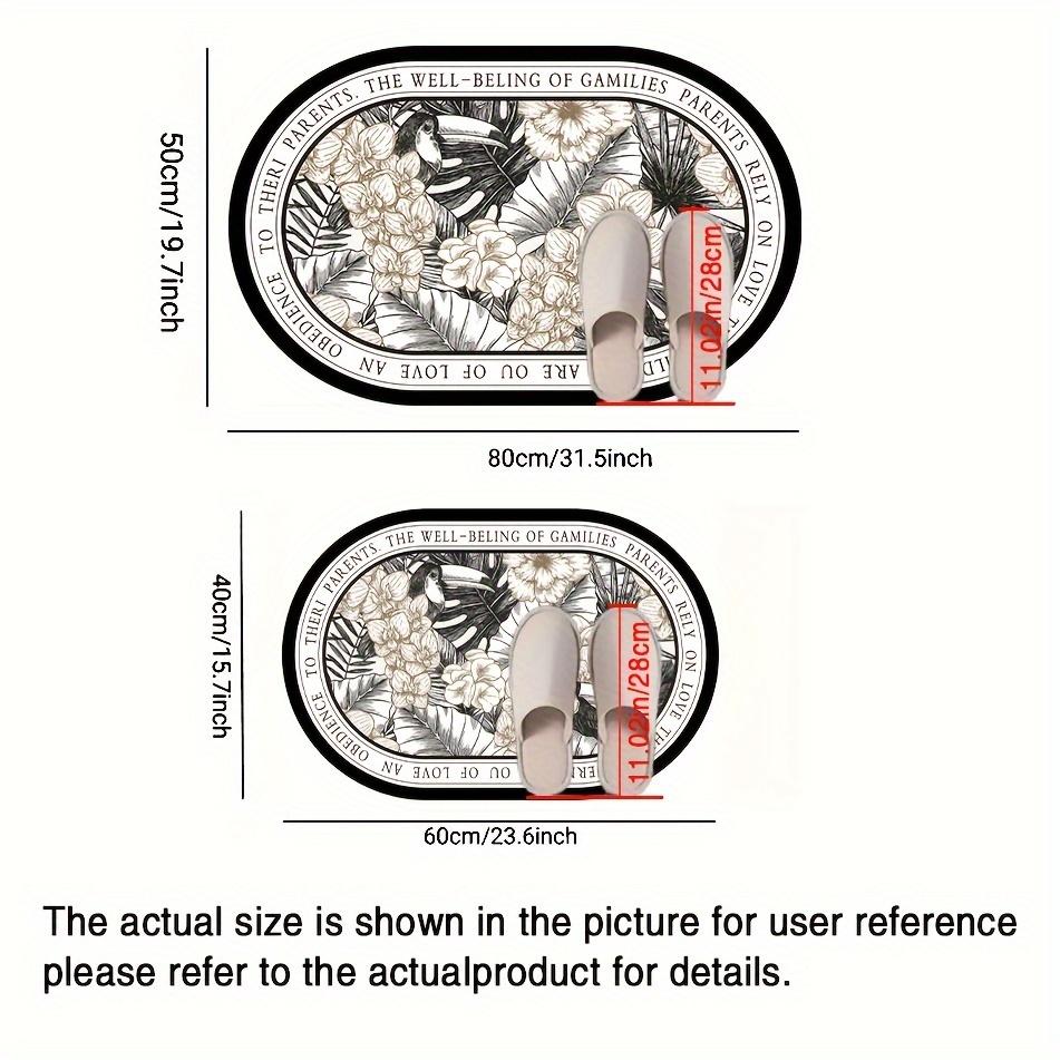 Lucky Luxury Mata Łazienkowa High-End Chłonna Mata Podłogowa Antypoślizgowa Odporna na Zużycie Wycieraczka Dywanik Do Sypialni Salonu Domowego Dec