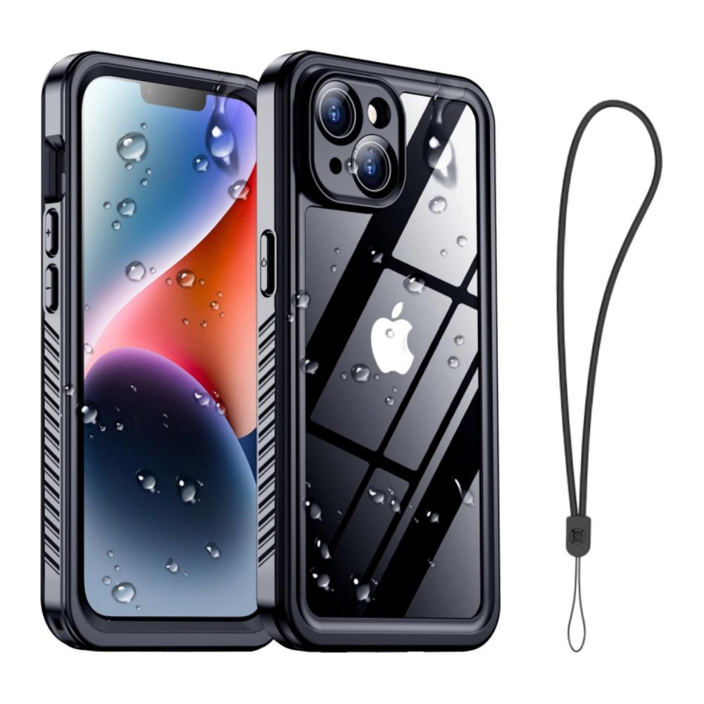 shellbox Профессиональный Водонепроницаемый Чехол для Телефона для iPhone 14 17Air 13 15 16 - 360 Полное Покрытие Ударопрочный Пылезащитный IP68 iPhone 15 чёрный