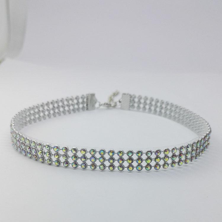 European Style Rhinestone Choker Necklace - Trendy Women s Fashion Jewelry