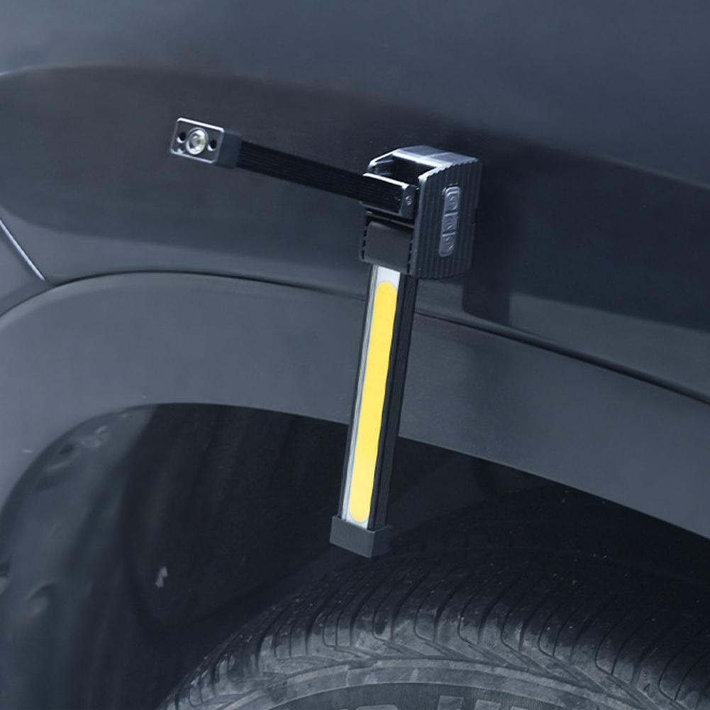 1/2/5Pcs Magnetic Gym Lamp LED Flashlight USB Inspection Lamp with Hanging Hook Home Car Repair Work Light Portable Torch Light