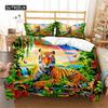 Duvet Cover Tiger Soft Comforter Cover Microfiber Animal Bedding Set Tiger Pattern Quilt Cover for Room Decor Bedclothes Bedroom