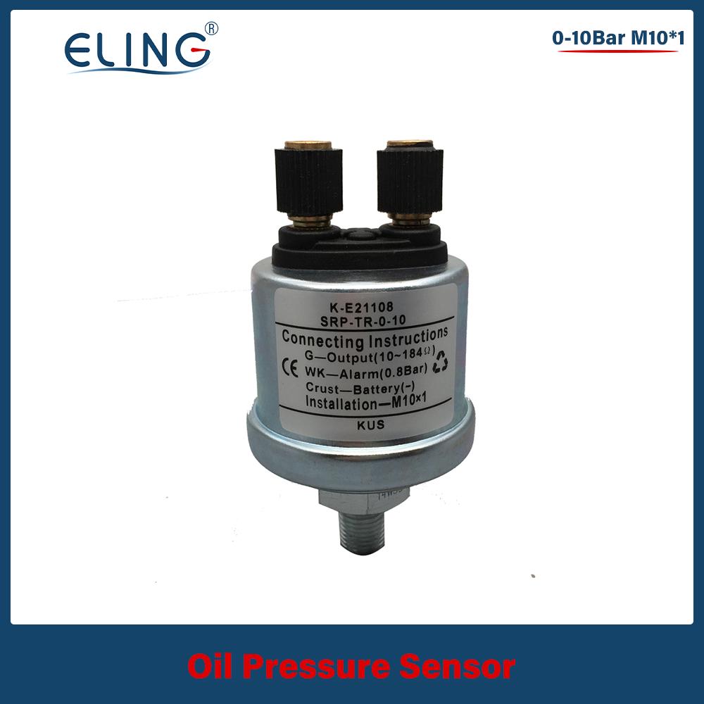 KUS 52mm 0-5Bar 0-10Bar Oil Pressure Gauge Car Boat 0-75Psi 0-145Psi Red Yellow Available Backlight Oil Pressure Sensor
