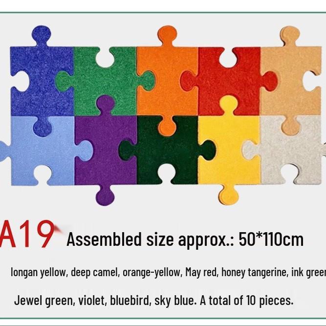 3D Felt Puzzle Wall Decor & Message Board