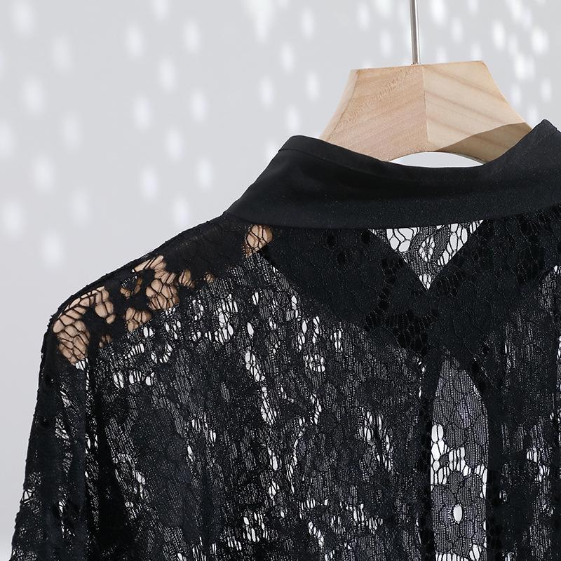 Elegant Summer Lace Sun Protection Shawl & Camisole Dress with Retro Silver Buckle – Fashionable Women's Outfit