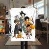 1 ks flanelová deka s potiskem DRAGON BALL, Vysoká kvalita, Pro všechna roční období, Domácí dekorace, Teplo a pohodlí, Perfektní jako vánoční dárky