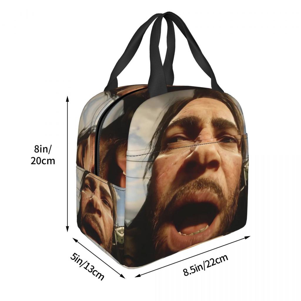 Insulated Lunch Bags Arthur Morgan Product Lunch Food Box Fashion Thermal Cooler Bento Box For Picnic