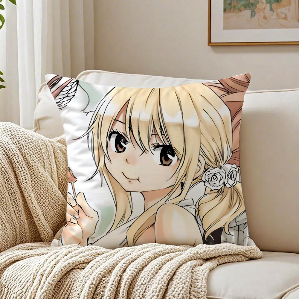 Anime Shonen FFairy TTail Kissenbezug Kissenhülle Milbenschutz Wohnzimmer Sofa Dekor Kissen Raum