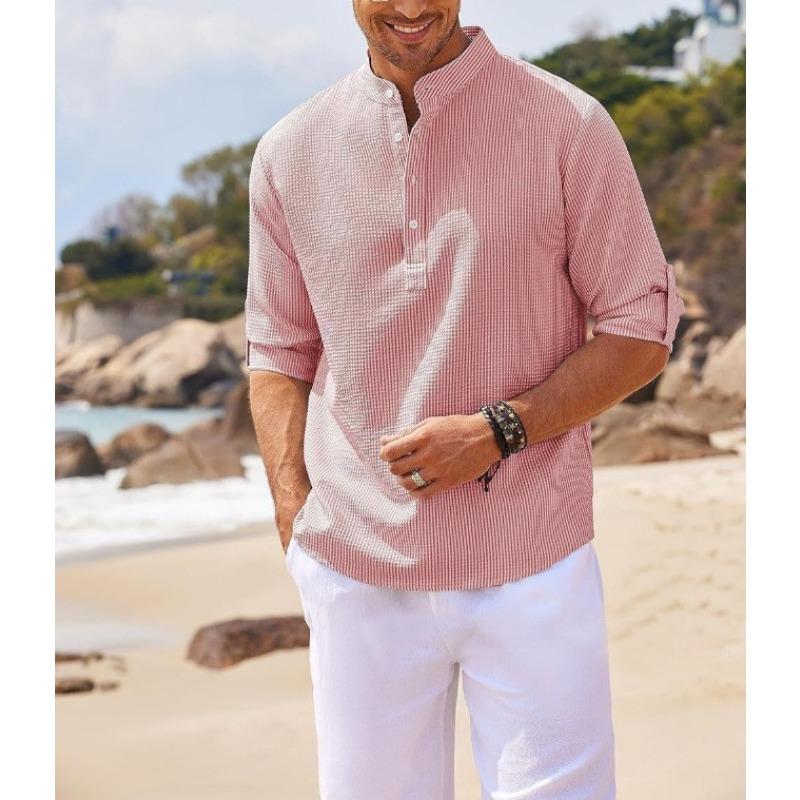 

Женская мода повседневная летняя весна однотонная принтованная блузка и рубашка с коротким рукавом и воротником-стойкой XXXXXXL розовый