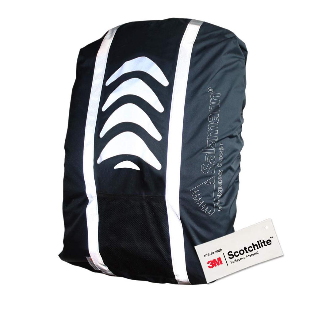 Salzmann 3M Rain Cover Made with 3M Scotchlite Reflective Waterproof and Rainproof (Zack Cover/Rucksack Cover) Material.