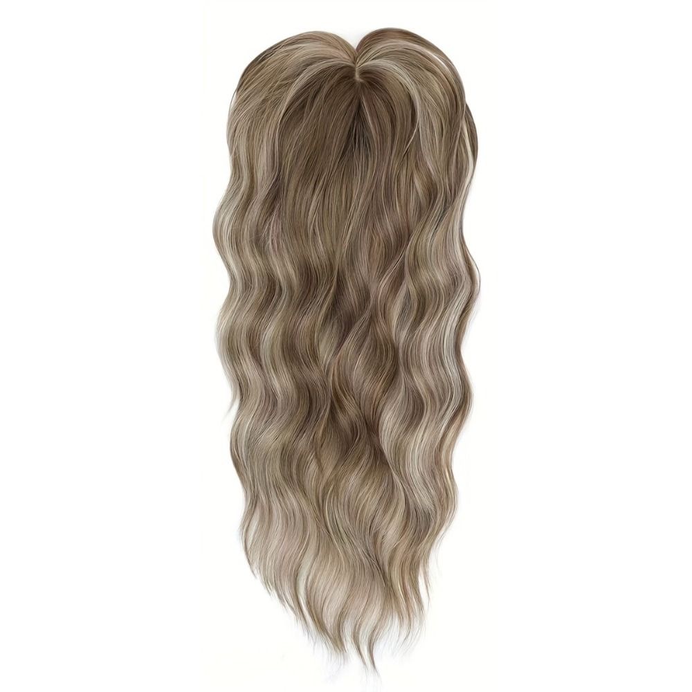 Topper Capelli con Frangia Ombré Chiusura Superiore Parrucca Aumenta Volume Capelli