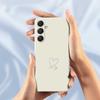 For Samsung Galaxy A16 5G/4G Case White Love Pattern Printing Straight Edge TPU Phone Back Cover