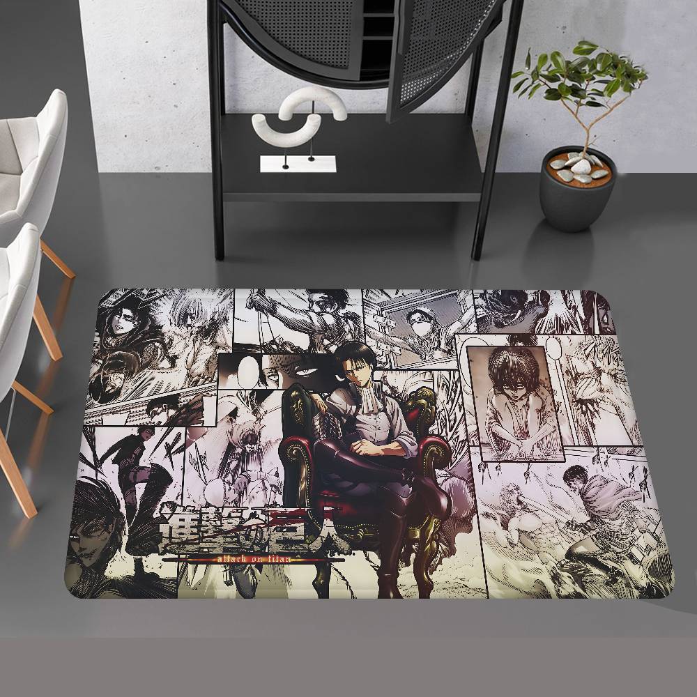 Anime A-Attack On Titans Door Mat Washable Non-Slip Living Room Sofa Chairs Area Mat Kitchen Doormat Area Rug 40cm x 60cm