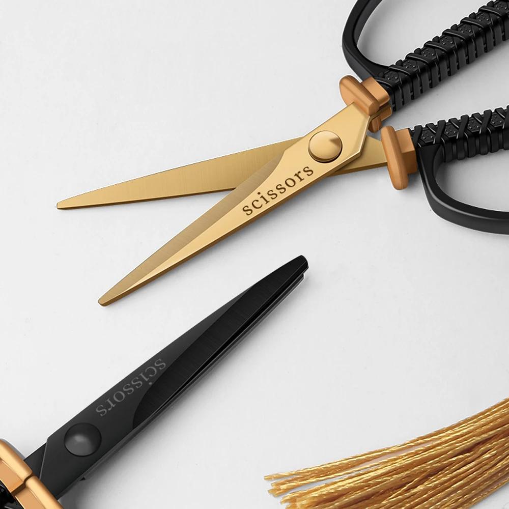 Stainless Steel Mini Handmade Scissors Plastic Handle Sewing Fabric Cutter For Home Office Multifunctional Scissor