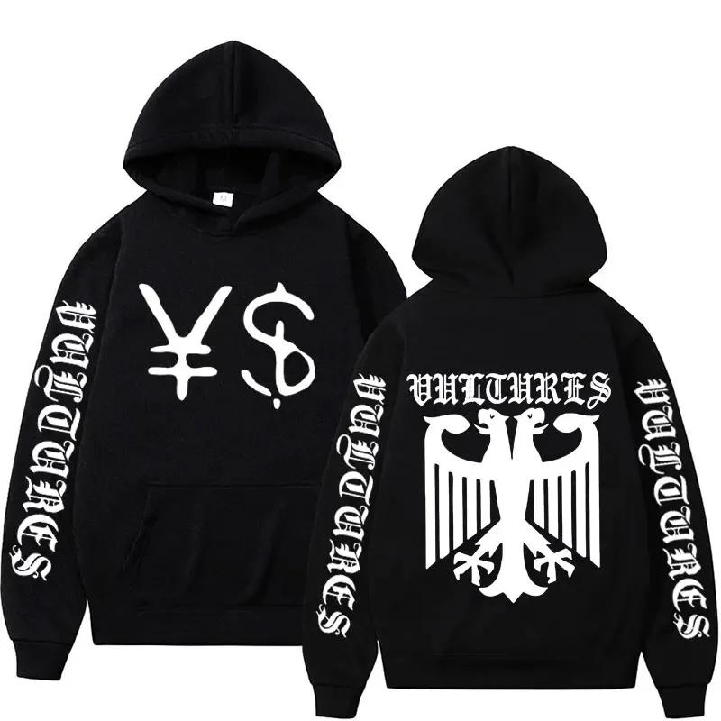 

Kanye West Ye Ty Dolla Sign YS Vultures Hoodie Men Women Vintage Hip Hop Rap Hoodies Men Harajuku Fashion Pullover Sweatshirts XL