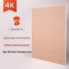 8K4 Sketch Drawing Board with Wooden Handle and Solid Mahogany Edge - Ideal for Quick Sketches and Studio Art.