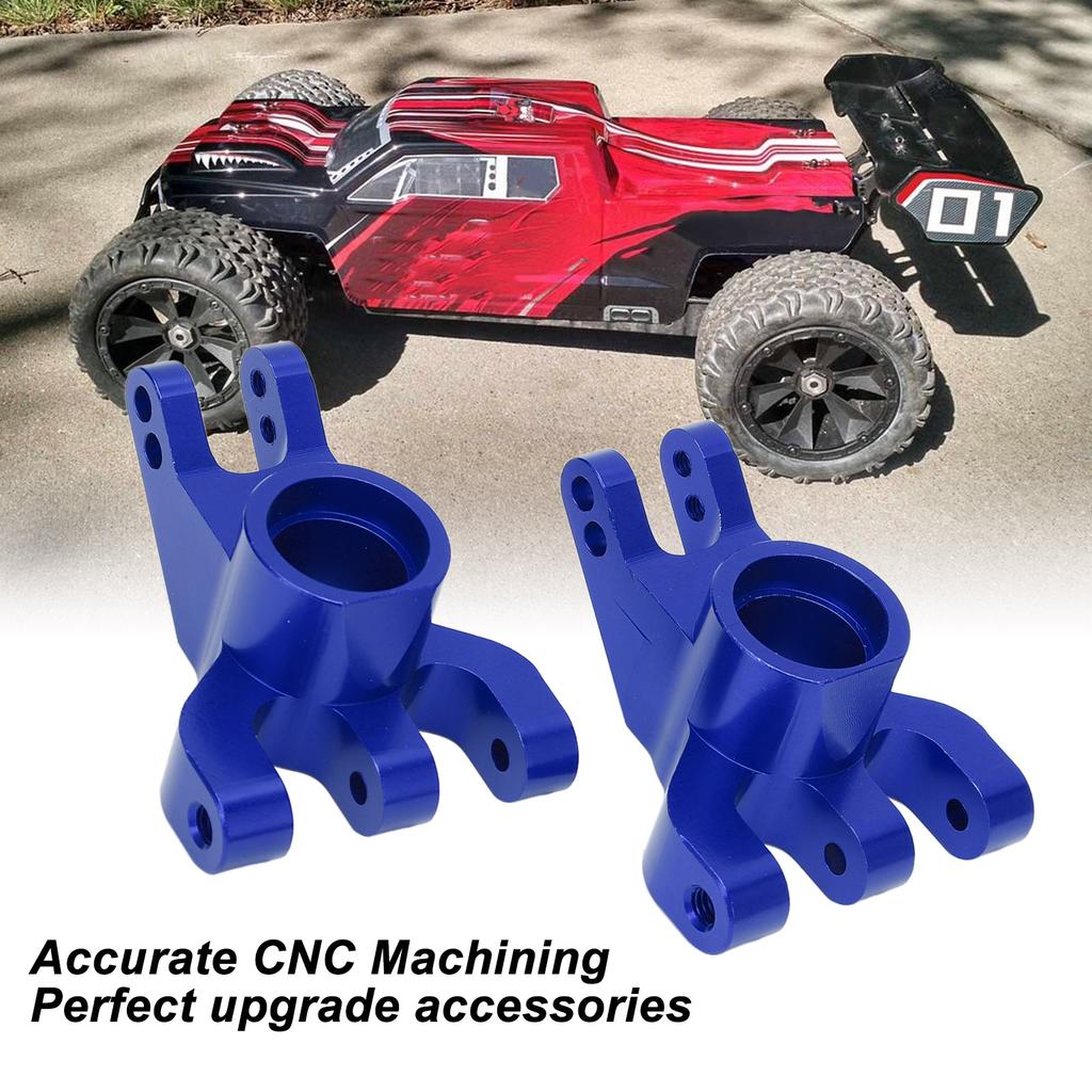 1 Pair RC Car Aluminum Alloy Rear Axle Hub Carrier Upgrade Part for   1:6   Model Car