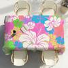 Aloha Blumendruck Tischdecke Party Dekoration Esszimmer Zuhause Küche Terrassen Wasserdicht Fleckenabweisend Tischdecke