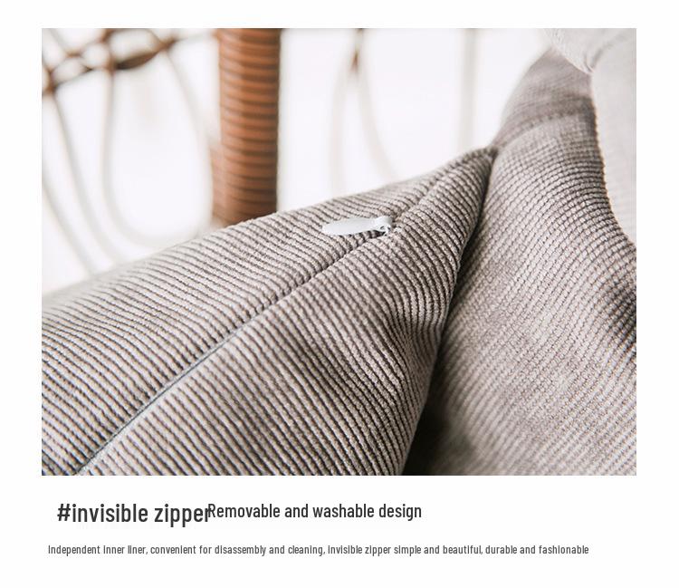 Hanging Basket Seat Cushion with Thickened Backrest - Swing & Rocking Chair Cushion for Indoor/Outdoor Use