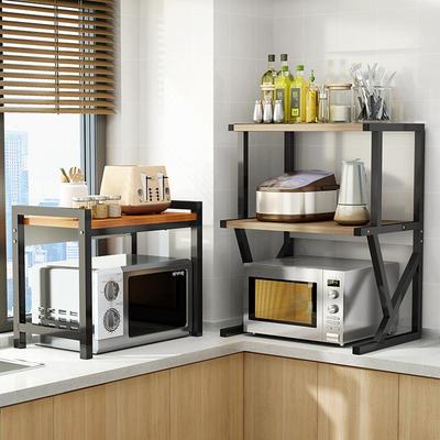 Estante de Cocina de Doble Capa para Microondas y Especias