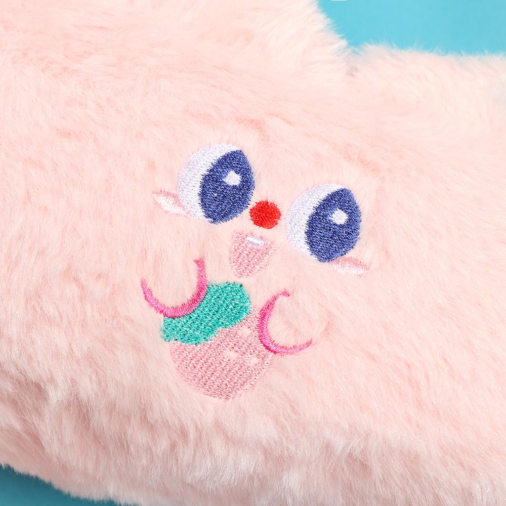 Nouveau Sac de Rangement Fournitures Scolaires Fille Sac à Papeterie en Peluche Étui à Crayon Mignon Grande Capacité