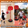 Kugooyi 1-Pack Kids' Basketball Stand, Sports Basketball Backboard Kit with Adjustable, Stable, Detachable Ball for Home Games and Exercises,