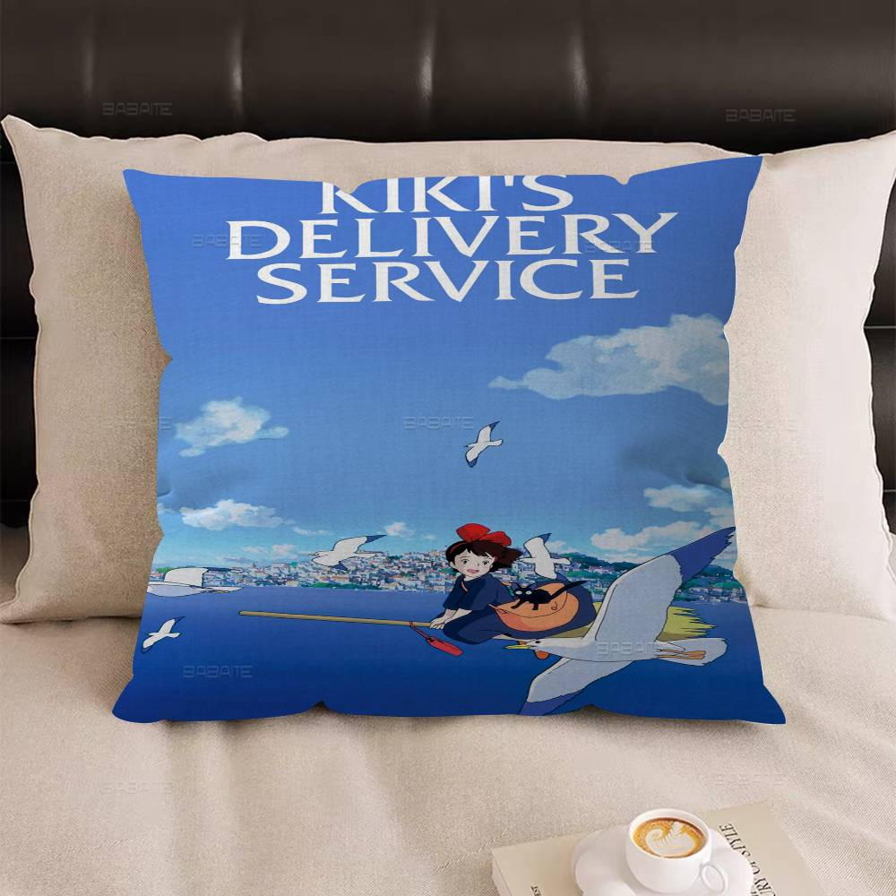 K-Kikis D-Delivery S-Service Pillow Cover for Bedroom Room and Living Room Sofa Decorative Cushion Cover