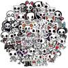 50 Cartoon Skull Stickers Various Small Animals Skull Stickers Notebook Hand Ledger DIY Waterproof Decoration