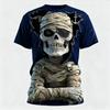 Horror Zombie 3D Print T Shirt for Men Fashion Halloween Dress Up Short Sleeve Street Trend Breath Oversize Parent-child Tee Top
