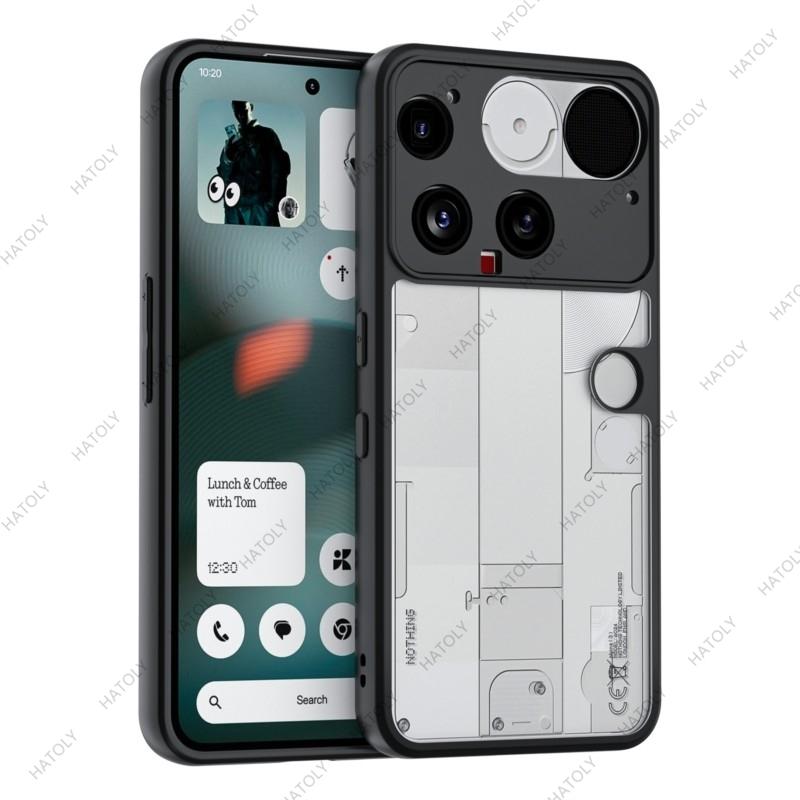 For Nothing Phone 3 Case for Nothing Phone 3 Cover Simple Black Matte Shell Anti-fingerprint Phone Case For Nothing Phone 3 5G