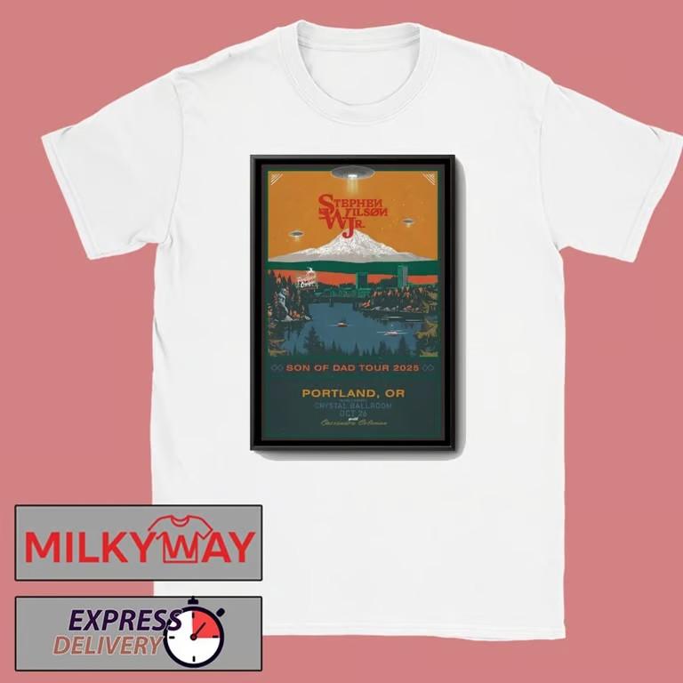 Stephen Wilson Jr Oct 26 2025 Crystal Ballroom Tour Poster T-Shirt Unisex T-Shirt XXXXL