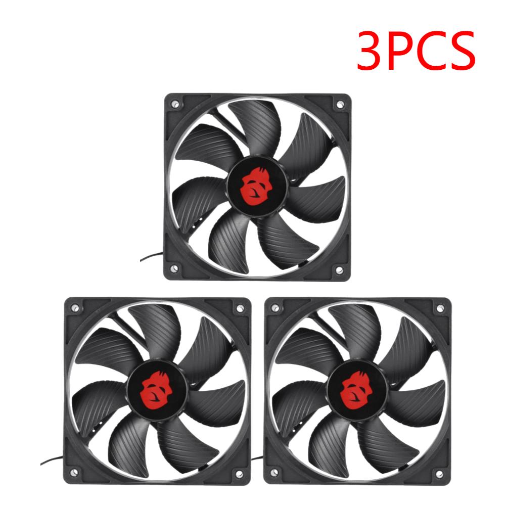 12cm 3000RPM Fan Cooling 12V PC Case Radiator Cooler 120MM Big 4Pin Desktop Chassis Workstation Cabinet Heatsink Fan Server Fans