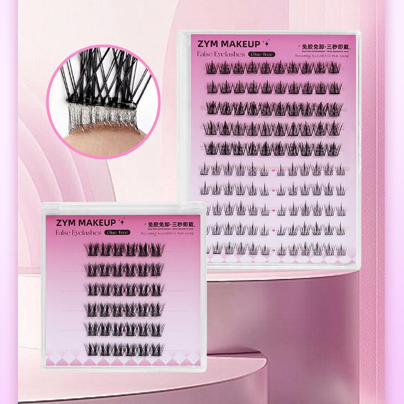 1 Box Self Adhesive Eyelash,Pre Glued Eyelash,Cluster Eyelash,No Need Glue,Easy To Put On, Diy Eyelash Extension